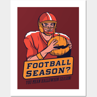 scary football Posters and Art